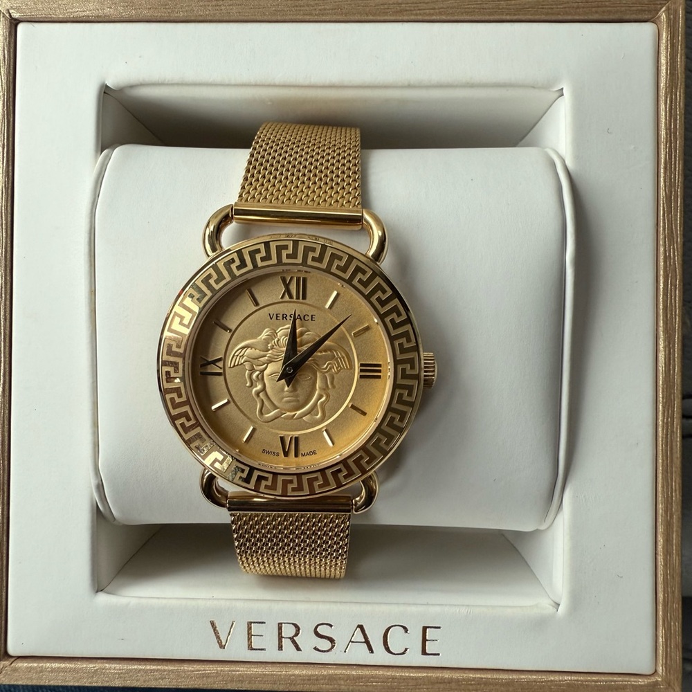 VERSACE Gold Medusa Gold Mesh women’s watch 36mm